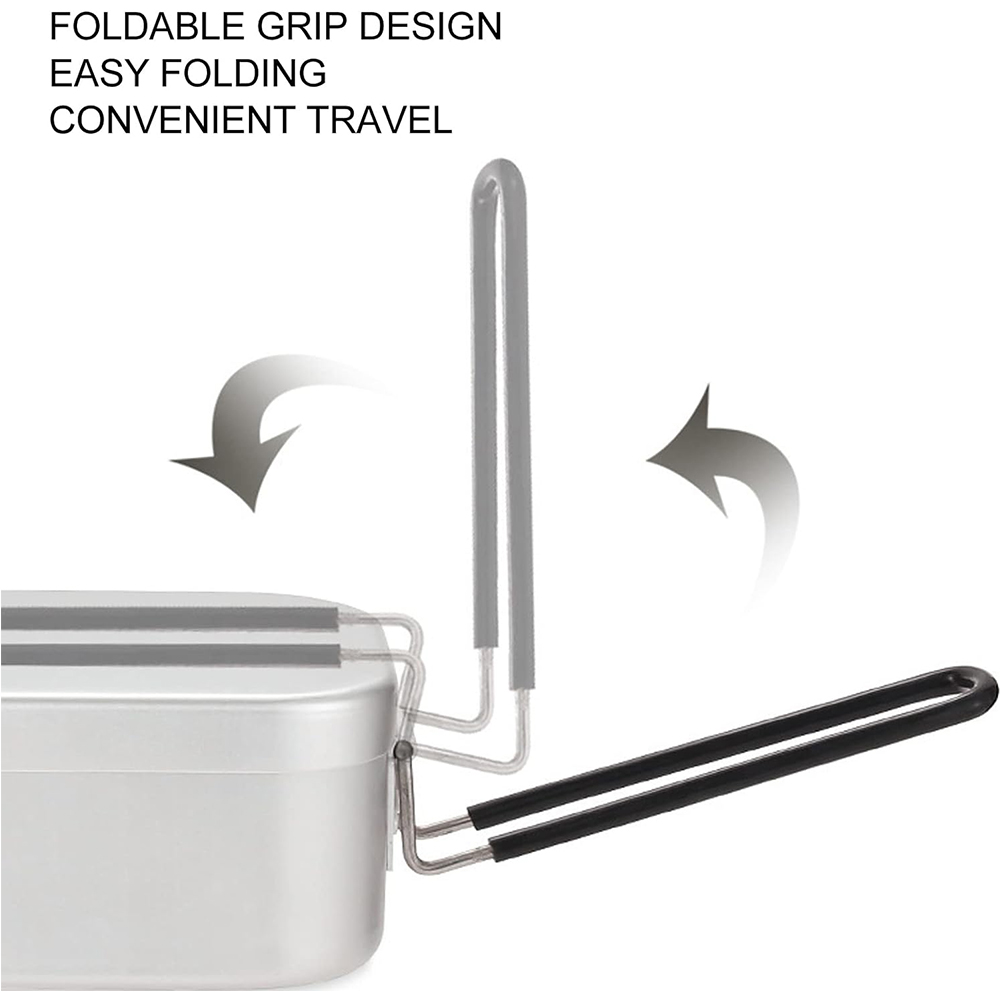 800ML Aluminum Lunch Boxes Out - đánh giá và giá Outdoor Camping Dining Set