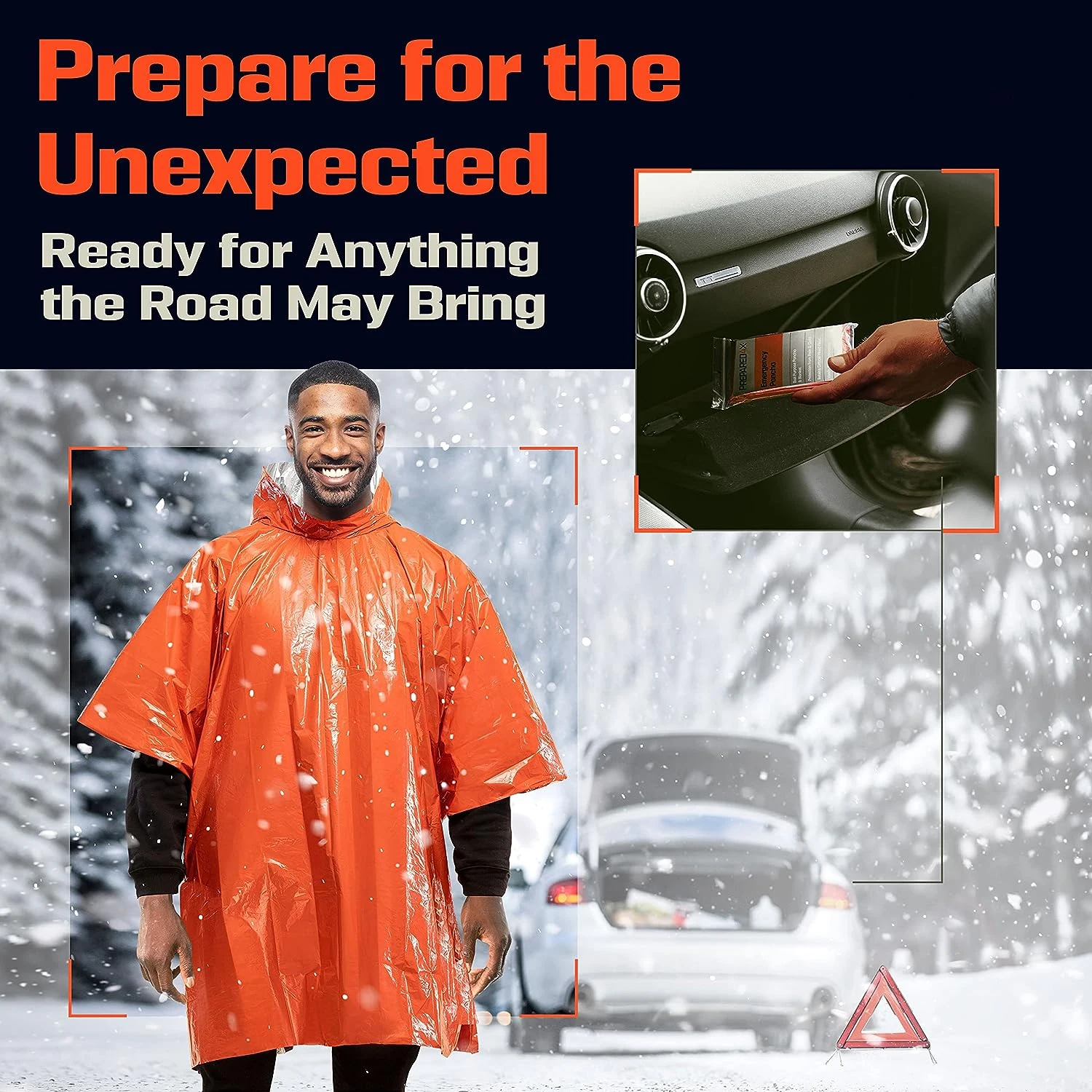 Emergency Rain Poncho Thermal  - đánh giá và giá Camping Rain Poncho
