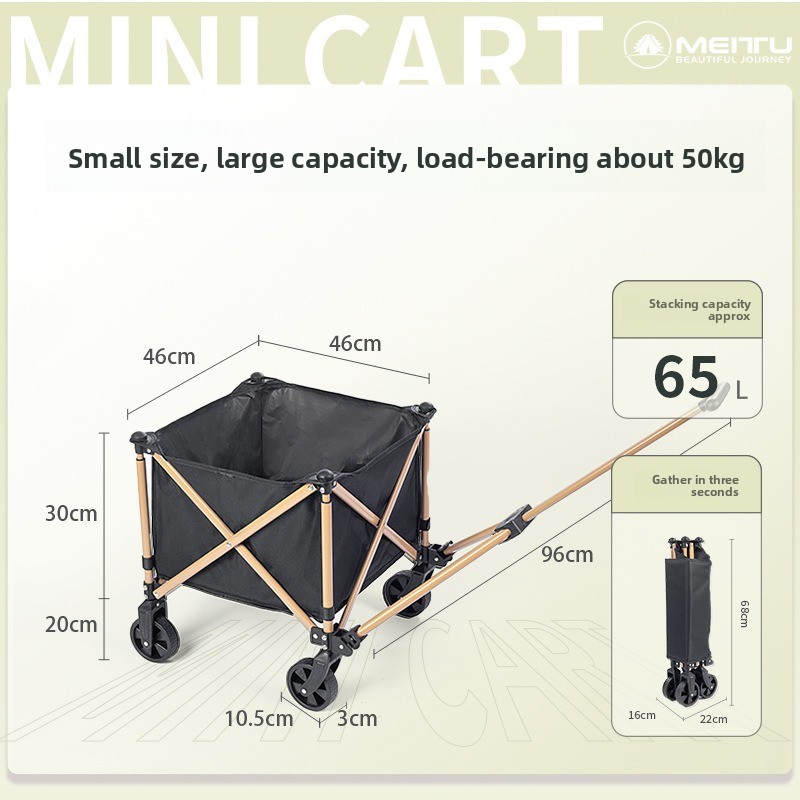 Outdoor Folding Wagon Portable - đánh giá và giá Outdoor Camping Trolley
