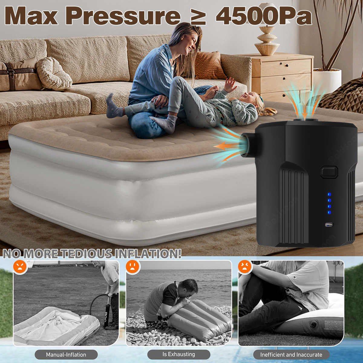 Portable Electric Air Pump for - đánh giá và giá Bed Outdoor Camping