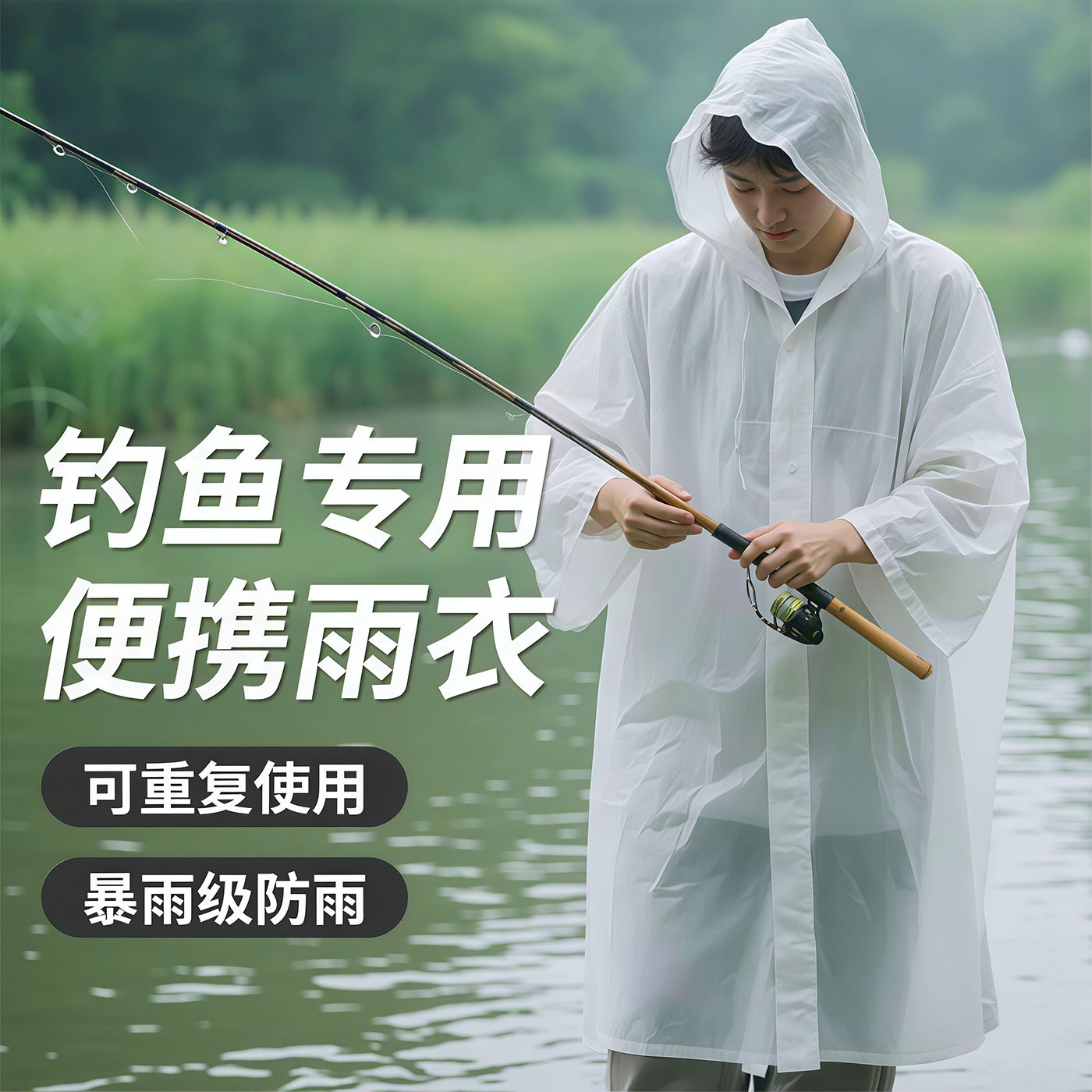 EVA Raincoat Reusable Thickene - đánh giá và giá Camping Rain Poncho